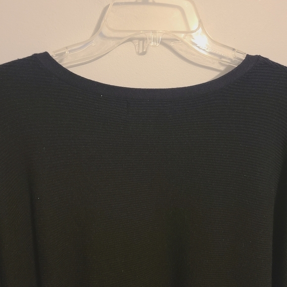 Premise Woman | Women's Black Ribbed Off the Shoulder Sweater (Size 1X) - Picture 8 of 11